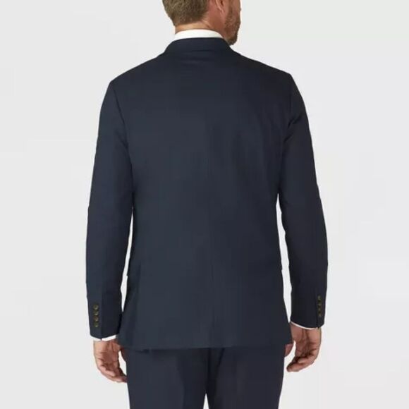 🆕🔥Haggar H26 The Park Tailored-Fit Blazer - Dark Navy - Picture 2 of 7